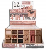 d4106-C  12 Magic Palette HIGHLICHTER & BRONZER & BLUSHER
