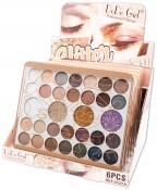 d3215-A  32 28 eyeshadow+4 glitter eyeshadow
