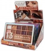 d3119-A  13 FACE PALETTE EYESHADOW & HIGHLICHTER